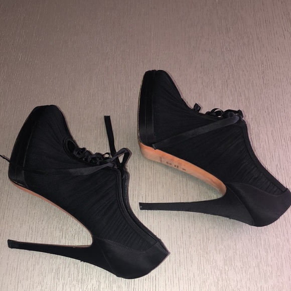 CASADEI satin Plataform shoes Size 10 - Picture 1 of 12